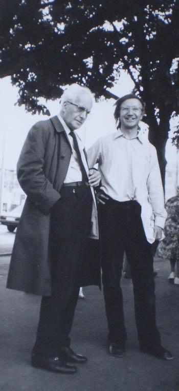 Lucerne, August 1986, with Heinz Holliger (Photo: Claudio Veress)